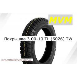 Покрышка 3.00-10 TL (6026) "Mototech"   